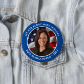 Kamala Harris 2024歴史的収集可能写真 缶バッジ (インサイチュ)