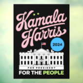 Kamala Harris 2024社会民主党投票ブルー ウィンドウサイン (シート3)