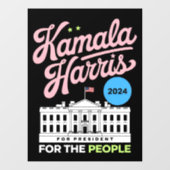 Kamala Harris 2024社会民主党投票ブルー ウィンドウサイン (シート)
