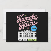 Kamala Harris 2024社会民主党投票ブルー 招待状 (正面)