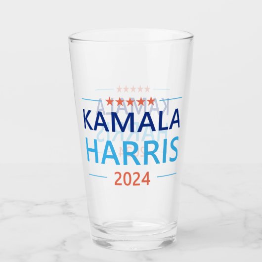 Kamala Harris 2024社長へ タンブラーグラス (正面)
