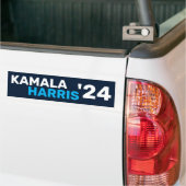 Kamala Harris 2024社長へ バンパーステッカー (トラック上)