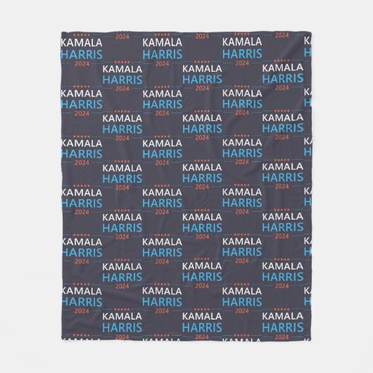 Kamala Harris 2024社長へ フリースブランケット (正面)