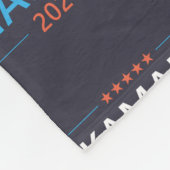 Kamala Harris 2024社長へ フリースブランケット (角)