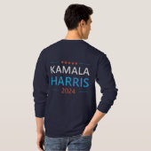 Kamala Harris 2024社長へ Tシャツ (裏面フル)