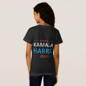 Kamala Harris 2024社長へ Tシャツ (裏面フル)