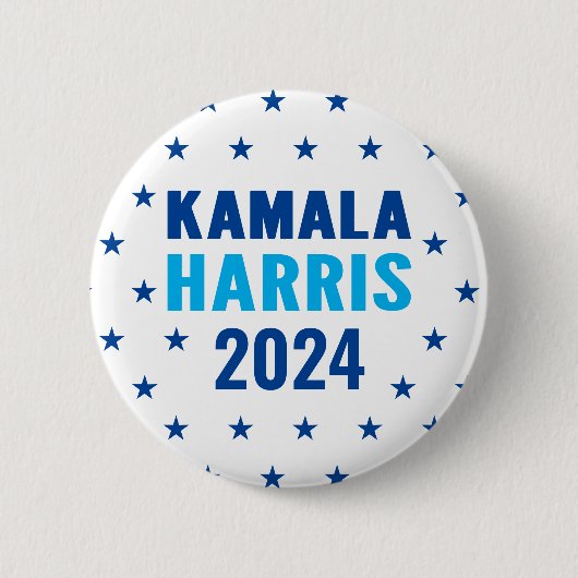 Kamala Harris 2024社長兼ボタン 缶バッジ (正面)