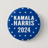 Kamala Harris 2024社長兼ボタン 缶バッジ (正面)