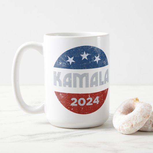 Kamala Harris 2024社長 コーヒーマグカップ (ドーナツ)