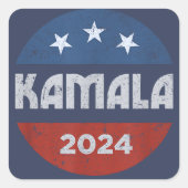 Kamala Harris 2024社長 スクエアシール (正面)