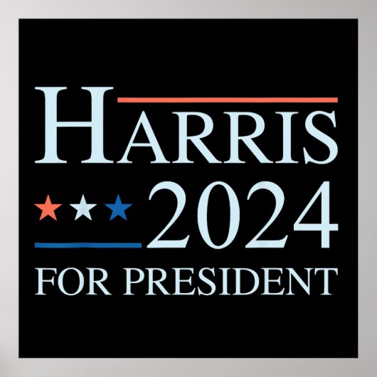 Kamala Harris 2024社長 ポスター (正面)