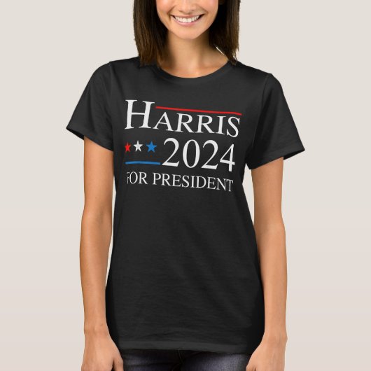 Kamala Harris 2024社長 Tシャツ (正面)