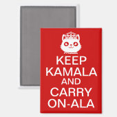 Kamala Harris 2024社長Calm On保プレジデントオ運ン マグネット (正面/裏面)