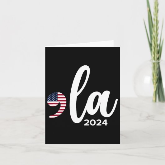 Kamala Harris 2024社長Comma La おもしろい カード (正面)
