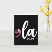Kamala Harris 2024社長Comma La おもしろい カード (黄色い花)