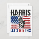 Kamala Harris 2024私の社長は黒くて美しい シーズンポストカード (正面/裏面)