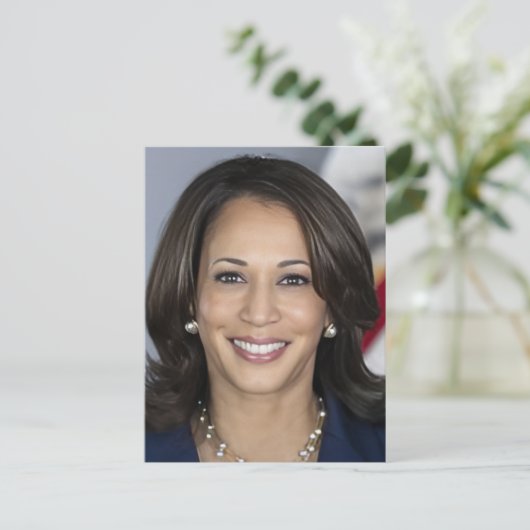 Kamala Harris 2024私の社長は黒くて美しい シーズンポストカード (スタンド正面)