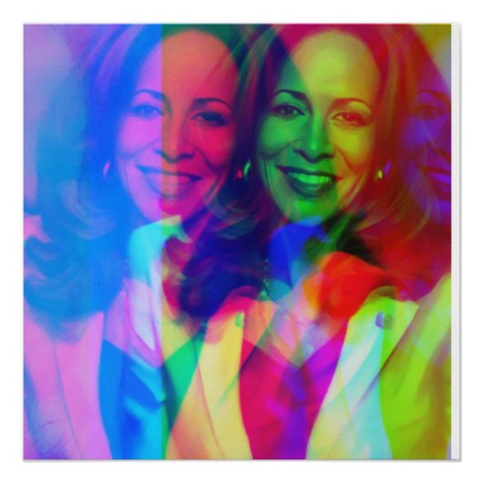 Kamala Harris 2024私の社長は黒くて美しい ポスター (正面)