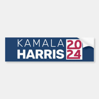 Kamala Harris 2024米国国旗のヴィンテージ バンパーステッカー