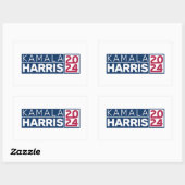 Kamala Harris 2024米国国旗のヴィンテージ 長方形シール (シート)