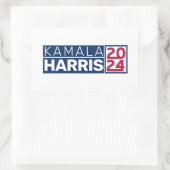 Kamala Harris 2024米国国旗のヴィンテージ 長方形シール (バッグ)