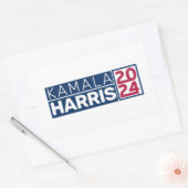 Kamala Harris 2024米国国旗のヴィンテージ 長方形シール (封筒)