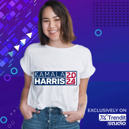 Kamala Harris 2024米国国旗のヴィンテージ Tシャツ