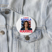 Kamala Harris 2024赤、白、青 缶バッジ (インサイチュ)