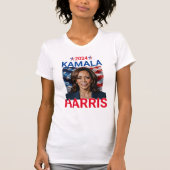 Kamala Harris 2024赤、白、青 Tシャツ (正面)