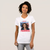 Kamala Harris 2024赤、白、青 Tシャツ (正面フル)