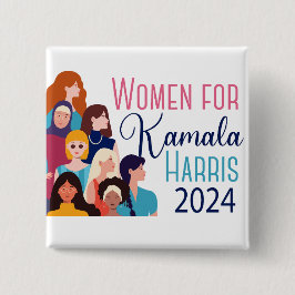 Kamala Harris 2024選挙ノートPC用の女性 缶バッジ
