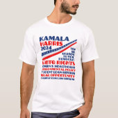 Kamala Harris 2024選挙民主党綱領 Tシャツ (正面)