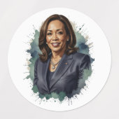 Kamala Harris 2024、アメリカ合衆国大統領 ラベル (デザイン1)