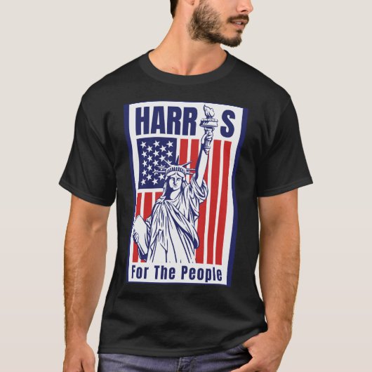 Kamala Harris 2024 – 人のために Tシャツ (正面)