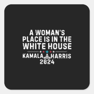 Kamala Harris 2024 – 女性の場所はウィットにある スクエアシール