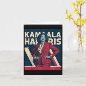 Kamala Harris 2024 – 強さでリードデザイン カード (黄色い花)