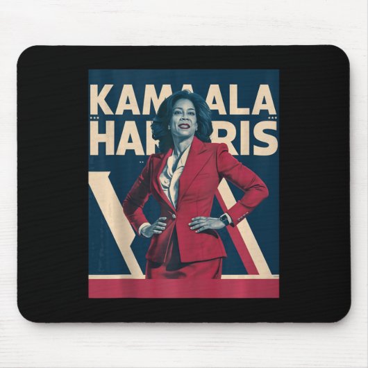 Kamala Harris 2024 – 強さでリードデザイン マウスパッド (正面)