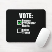 Kamala Harris 2024 – 投票元検事ハリス マウスパッド (マウス)