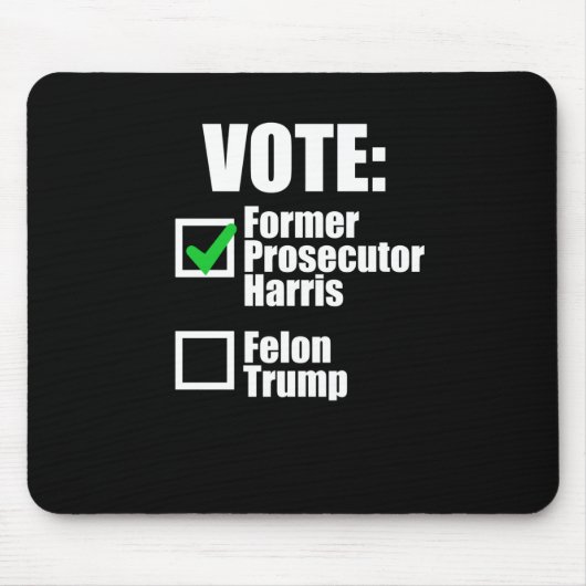 Kamala Harris 2024 – 投票元検事ハリス マウスパッド (正面)