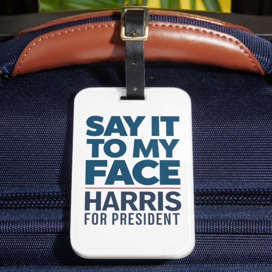 Kamala Harris 2024 正面から言って ラゲッジタグ (正面インサイチュ2)