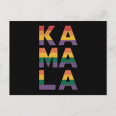 Kamala Harris 2024 虹の旗 ゲイ プライド LGBT  ポストカード (正面)