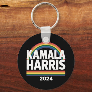 Kamala Harris 2024 虹 ゲイ プライド LGBT 選挙 キーホルダー