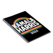 Kamala Harris 2024 虹 ゲイ プライド LGBT 選挙 ノートブック (右側)