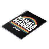 Kamala Harris 2024 虹 ゲイ プライド LGBT 選挙 ノートブック (左側)
