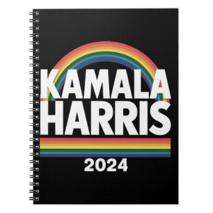 Kamala Harris 2024 虹 ゲイ プライド LGBT 選挙 ノートブック