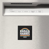 Kamala Harris 2024 虹 ゲイ プライド LGBT 選挙 マグネット (インサイチュ (食洗機))