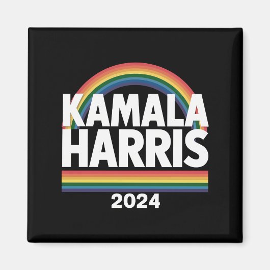 Kamala Harris 2024 虹 ゲイ プライド LGBT 選挙 マグネット (正面)