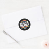 Kamala Harris 2024 虹 ゲイ プライド LGBT 選挙 ラウンドシール (封筒)