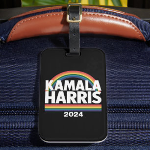 Kamala Harris 2024 虹 ゲイ プライド LGBT 選挙 ラゲッジタグ
