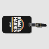 Kamala Harris 2024 虹 ゲイ プライド LGBT 選挙 ラゲッジタグ (正面横)
